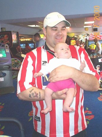 chloe and daddy in Torquay